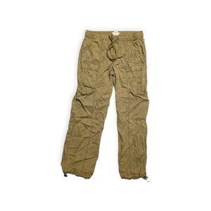 Nicole Miller Womens Olive Green Cargo Drawstring Pants